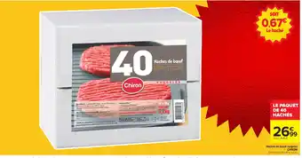 Carrefour CHIRON Hachés de boeuf surgelés offre