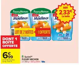 Carrefour FLEURY MICHON Surimi offre