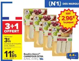 Carrefour CARREFOUR EXTRA Boudins blancs offre