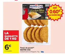 Carrefour MAÎTRE COQ Panés de poulet offre
