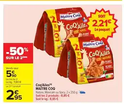 Carrefour MAITRE COQ Coq Ailes offre