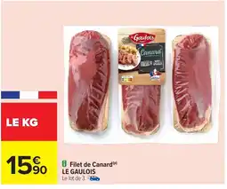 Carrefour LE GAULOIS Filet de Canard offre