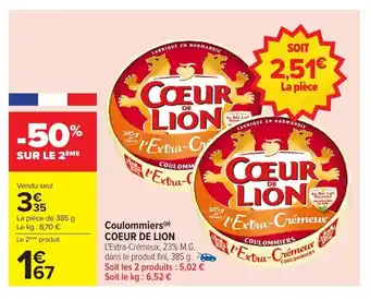 Carrefour COEUR DE LION Coulommiers offre