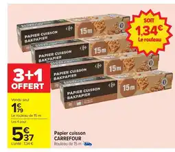 Carrefour CARREFOUR Papier cuisson offre