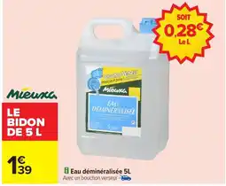 Carrefour Eau déminéralisée offre