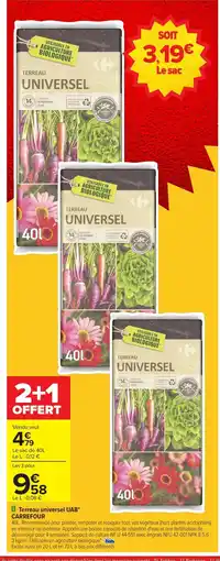 Carrefour CARREFOUR Terreau universel UAB offre