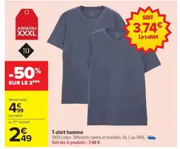 Carrefour T-shirt homme offre