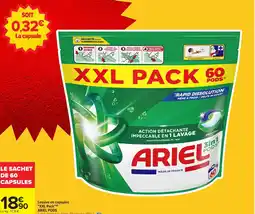 Carrefour ARIEL PODS Lessive en capsules XXL Pack offre