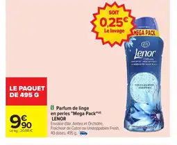 Carrefour LENOR Parfum de linge en perles Mega Pack offre