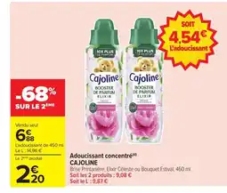 Carrefour CAJOLINE Adoucissant concentré offre