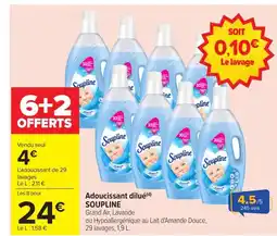 Carrefour SOUPLINE Adoucissant dilué offre