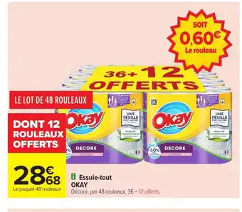 Carrefour OKAY Essuie-tout offre