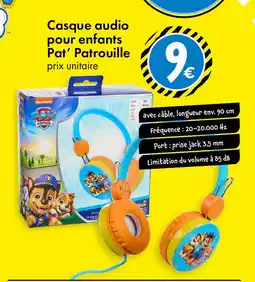 TEDi Casque audio pour enfants Pat' Patrouille offre
