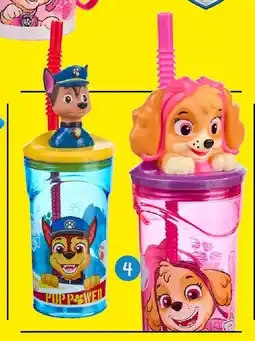 TEDi Gobelet à paille Pat' Patrouille, Pokémon ou Minecraft offre