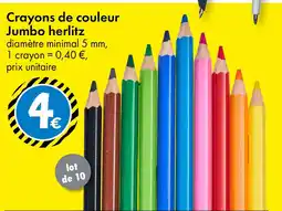 TEDi Crayons de couleur Jumbo herlitz offre