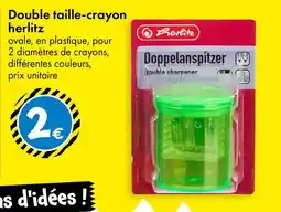 TEDi Double taille-crayon herlitz offre