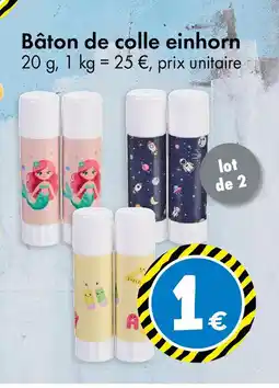 TEDi Bâton de colle einhorn offre