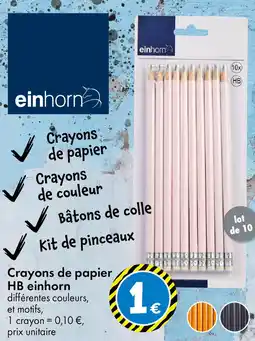 TEDi Crayons de papier HB einhorn offre