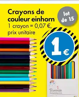 TEDi Crayons de couleur einhorn offre