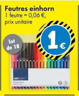 TEDi Feutres einhorn offre