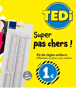 TEDi Kit de règles einhorn offre