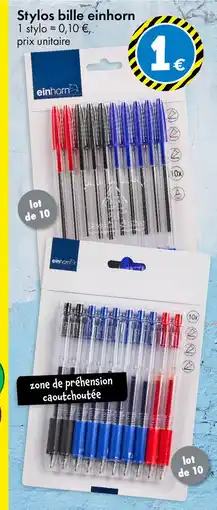 TEDi Stylos bille einhorn offre