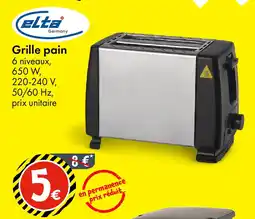 TEDi ELTA Grille pain offre
