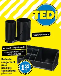 TEDi Boîte de rangement pour produits cosmétiques offre