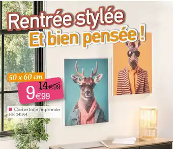 Kandy Cadre toile imprimée offre