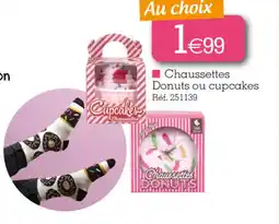 Kandy Chaussettes Donuts ou cupcakes offre