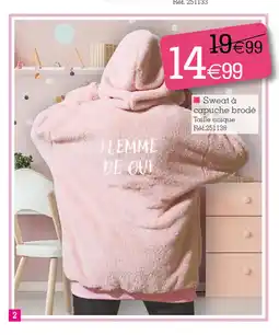 Kandy Sweat à capuche brodé offre