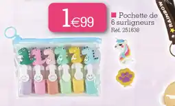 Kandy Pochette de 6 surligneurs offre