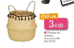 Kandy Panier en roseau offre