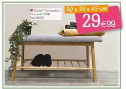 Kandy Banc En bambou offre