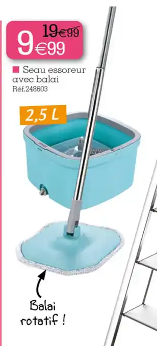 Kandy Seau essoreur avec balai offre