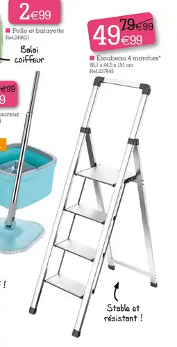 Kandy Escabeau 4 marches offre