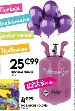 Kandy Bouteille helium offre