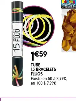 Kandy Tube 15 bracelets fluos offre