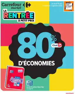Carrefour Market OXFORD Lot de 4 cahiers Open flex offre