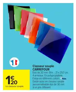 Carrefour Market CARREFOUR Classeur souple offre
