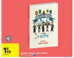 Carrefour Market Agenda scolaire Harry Potter offre