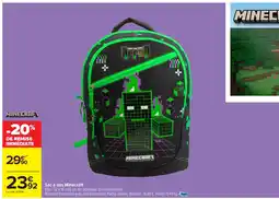 Carrefour Market MINECRAFT Sac à dos offre