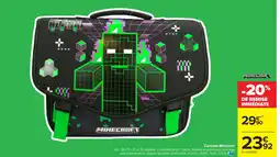 Carrefour Market MINECRAFT Cartable offre