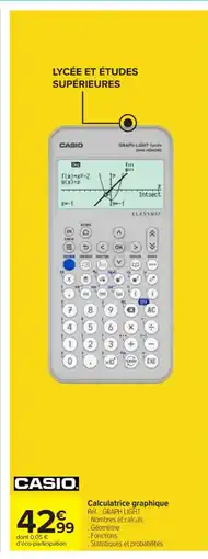 Carrefour Market CASIO Calculatrice graphique offre