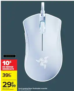 Carrefour Market Souris gaming Razer Deathadder essential offre