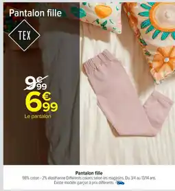 Carrefour Market Pantalon fille offre