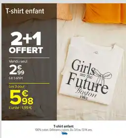 Carrefour Market T-shirt enfant offre