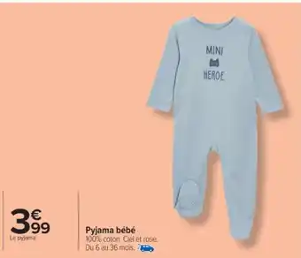 Carrefour Market Pyjama bébé offre