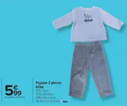 Carrefour Market Pyjama 2 pièces bébé offre