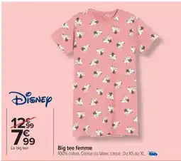Carrefour Market Big tee femme offre